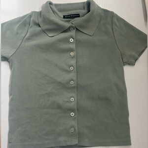 Brandy Melville Cropped Polo Shirt